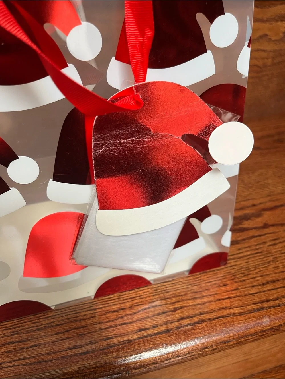 5 African American Santa Themed Holiday Christmas Gift Bags